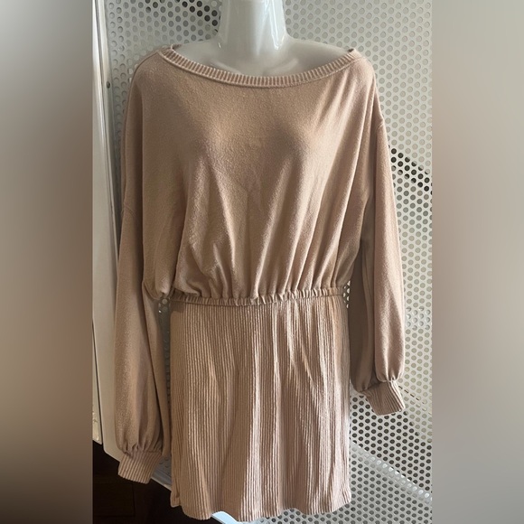 Free People Beach Last Call Mini Dress Size Small in Pale Peach - Picture 2 of 12